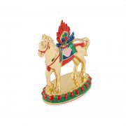 Calul de Vant Tibetan cu Nestemata - metal
