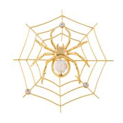Paianjen cu Cristale Swarovski - placat cu Aur 24K